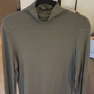 Olive green turtleneck